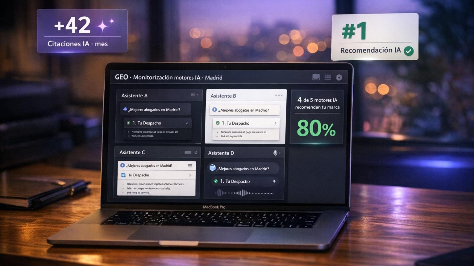 GEO en Madrid — GEO en Madrid — Posicionamiento en ChatGPT, Gemini y Copilot