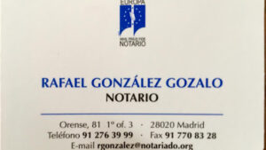 Notaría Rafael Gonzalez Gozalo