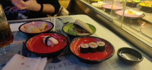 Running Sushi in Osaka